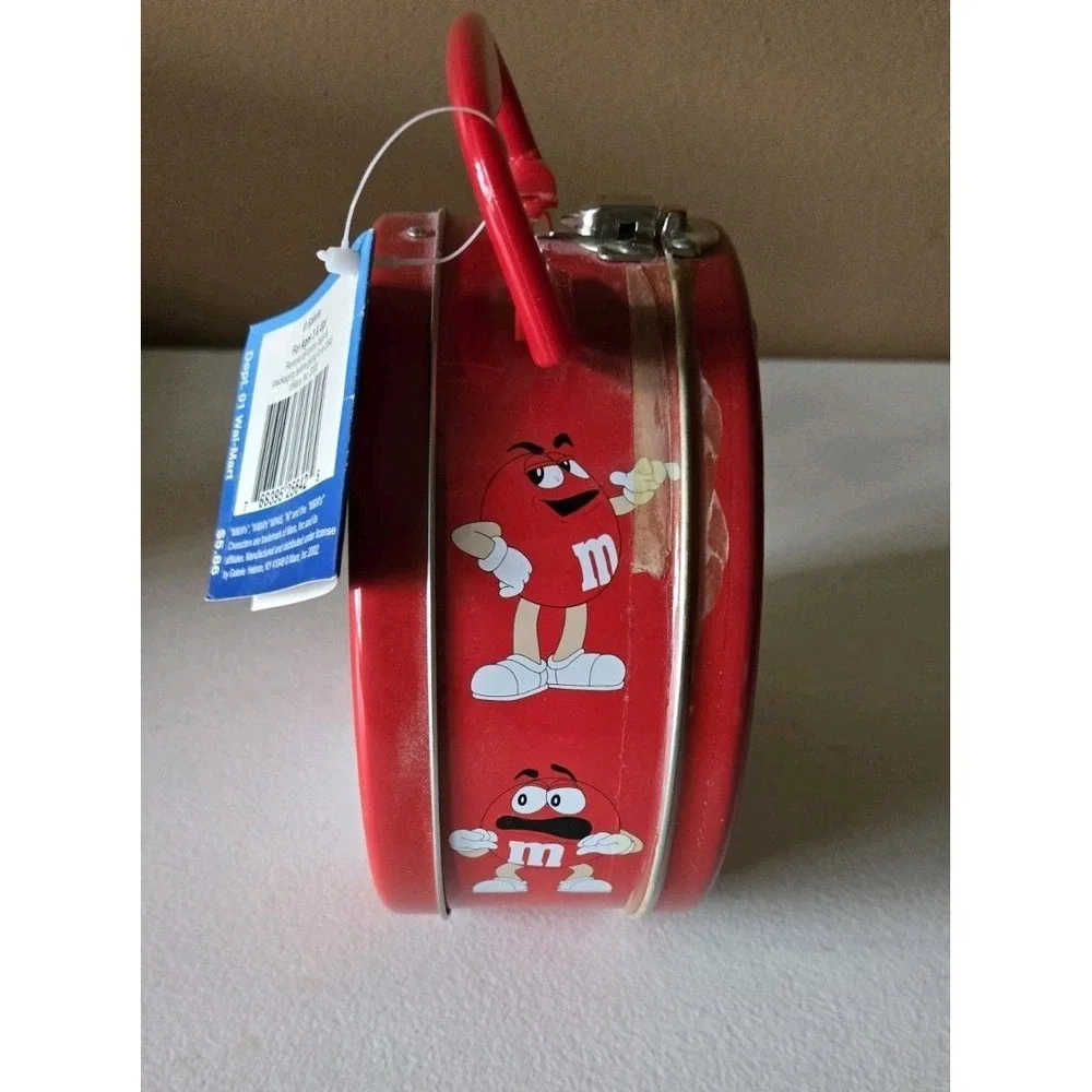 NWT RED M&M Metal Tin Candy Lunch‎ Box 2002 by Mars, Inc. Vintage SEALED!!